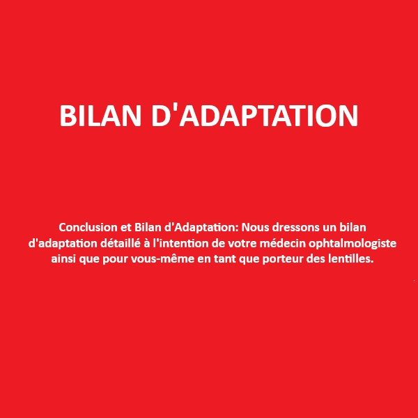 BILAN D'ADAPTAION